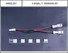 Y-cable Yamaha for front and rear light without plug,2015
