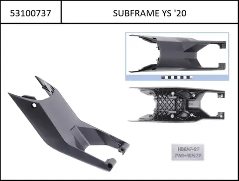 Haibike Subframe, frame adapter for Bosch Gen4 FS, black